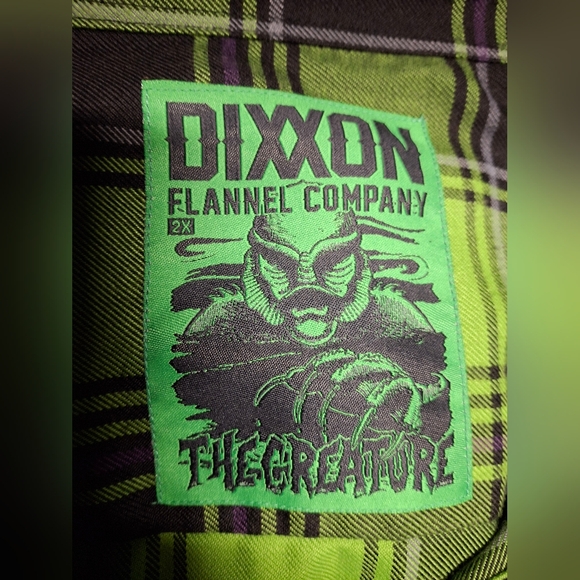 Mens Dixxon Flannel The Creature Edition 2XL - Picture 2 of 5